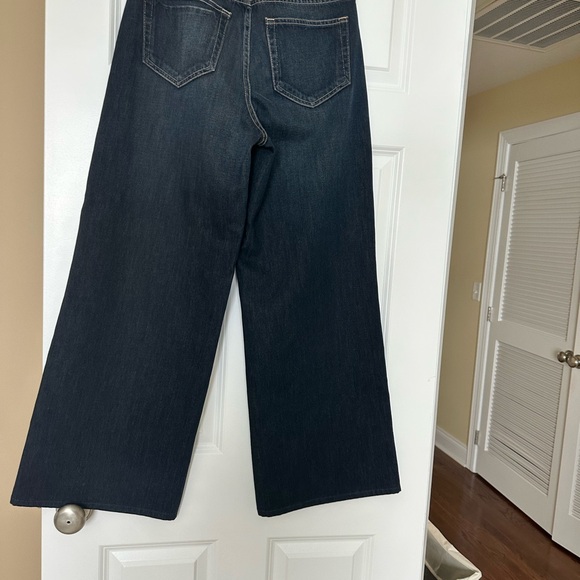 L'AGENCE Dark Indigo Wide Leg Jeans - Picture 3 of 8